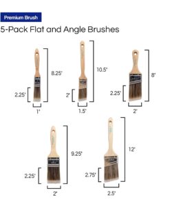 Pro Grade - Paint Brushes - 5 Ea - Paint Brush Set 31 61IFQ RKqS
