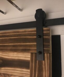 SMARTSTANDARD 6.6FT Barn Door Hardware kit, Barn Door Track, Sliding Door Hardware kit, Smoothly and Quietly -Heavy Duty Sturdy -Easy to Install, Fit 36"-40" Wide Panel (I Shape Hanger) 6.6 Feet 48 61IHkS3qIhL