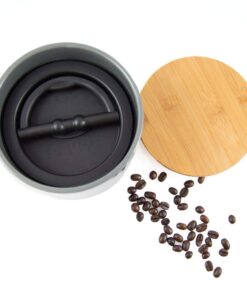 Planetary Design Airscape Ceramic Coffee Storage Canister Patented Airtight Lid Preserve Food Freshness Bamboo (Small Blue) 13 61IInk066YL