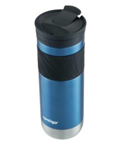 Contigo Byron Vacuum-Insulated Stainless Steel Travel Mug with Leak-Proof Lid, Reusable Coffee Cup or Water Bottle, BPA-Free, Keeps Drinks Hot or Cold for Hours, 20oz, Blue Corn 30 61IJ64sYG L