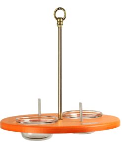 Kettle Moraine Super Oriole Recycled Orange Fruit, Jelly, Mealworm Bird Feeder w/Orange Roof 30 61IJUN6oYTL