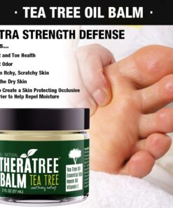 Oleavine Tea Tree Oil Balm with Neem Oil - Helps Fight Skin Irritation and Helps Soothe Dry, Itchy Skin TheraTree 10 61IJflzVaZL