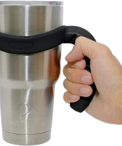 CHILLOUT LIFE Handle for YETI Cup 30 oz - Ozark Trail 30 oz Tumblers, Comfortable Replacement Handle for 30 oz YETI Tumbler & More (Black Handle Only) 30 oz - 1 Pack Black 24 61IKNzao5YL 1