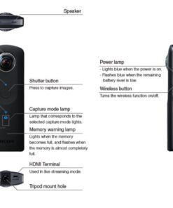 Ricoh Theta S Digital Camera (Black) Base 50 61ILKcnP6BL