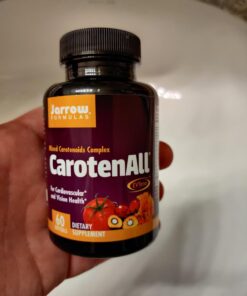 Jarrow Formulas CarotenAll - 60 Softgels - Supplement Provides Seven Major Carotenoids Found in Fruits & Vegetables to Support Cardiovascular & Vision Health - Up to 60 Servings 60 Count (Pack of 1) 23 61ILr0f0qPL 1