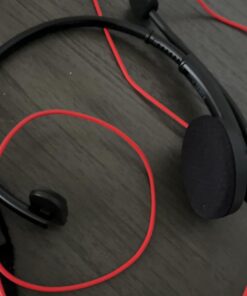 HROEENOI Premium USB Wired Headset with Noise-Cancelling Microphone, Ideal for PC, Laptop, Zoom Calls, Skype Meetings, Call Centers, and Home Office Use with in-Line Controls for Volume & Mic Mute 1 Pack 25 61IMYpjZLIL