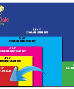 DEBRA DALE DESIGNS - Made right in the U.S.A. - Small Blank Flash Cards - 2" x 3.5" - 5 Pastel Colored Notecards - Box of 1,000 - Standard 110# Index Card Stock - BONUS Storage Travel Box With Lid 12 61IO3gjcv0L