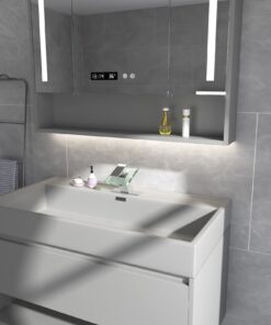 BWE Waterfall Bathroom Faucet Chrome Glass Spout Bathtub Sink Faucets with Supply Lines Single Handle Single Hole Modern Lavatory Vanity Bath Mixer Tap 25 61IQKxMJiuL