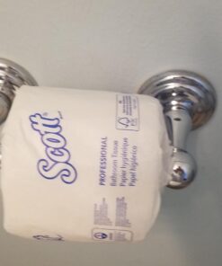 Scott® Professional 100% Recycled Fiber Standard Roll Toilet Paper (13217), with Elevated Design, 2-Ply, White, Individually wrapped rolls, 473 Count (Pack of 80), Total 37,840 Sheets 56 61IQuQQaSxL