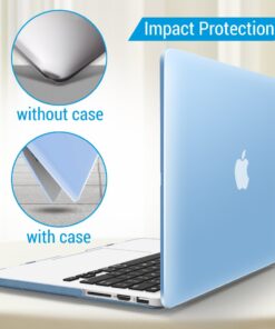 IBENZER Compatible with MacBook Pro 13 Inch Case 2015 2014 2013 end 2012 A1502 A1425, Hard Shell Case with Keyboard Cover for Old Version Apple Mac Pro Retina 13, Airy Blue, R13ARBL+1A For MacBook Pro Retina 13" A1502/A1425 26 61IRbCFnWIL