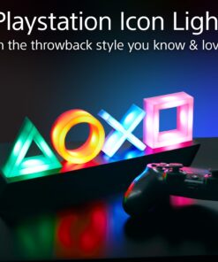 Paladone Playstation Controller Icons Light with 3 Light Modes - Sound Reactive, Dynamic Phasing, and Standard Mode - Gaming Desk Accessories and Game Room Decor 16 61IdNx2utkL