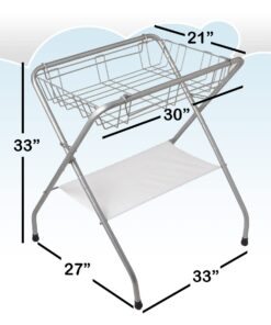 Primo Folding Bath Stand, Silver Gray 11 61IdO9ED7L