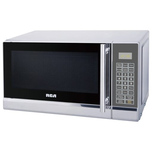 RCA RMW741 0.7 Cubic Foot Microwave, Stainless Steel Design, Silver 0.7 Cubic Feet