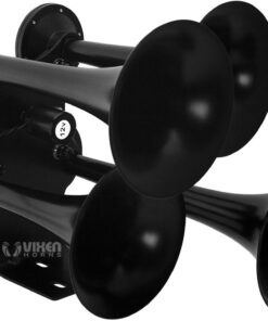 Alternative view of Vixen Horns Train Horn Kit for Trucks/Car/Semi. Complete Onboard System- 200psi Air Compressor, 3 Gallon Tank, 4 Trumpets. Super Loud dB. Fits Vehicles like Pickup/Jeep/RV/SUV 12v VXO8330/4318B