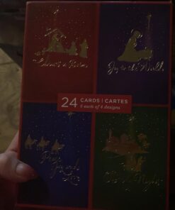 Hallmark Image Arts Religious Boxed Christmas Cards Assortment (4 Designs, 24 Christmas Cards with Envelopes) Gold Foil Icons, Religious Card Assortment 32 61IgB7VM lL