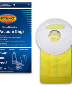 EnviroCare Replacement Micro Filtration Vacuum Cleaner Dust Bags made to fit Royal Tank Type J. 7 pack and 1 Filter