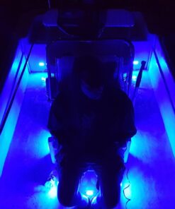 Partsam 4pcs 3" Blue LED Oblong Courtesy Light Marine Boat Deck Transom Stern Light for Yacht Pontoon Fishing Boat Kayak Sailboat, Sealed Boat Cabin Lights, 12V, Clear Lens, Surface Mount 28 61Ij1R2zGnL