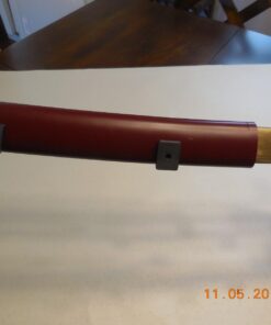 MAKOTO Handmade Sharp Samurai Shirasaya Sword Rosewood Burgundy Red Scabbard Saya 36 61IjnDQlahL