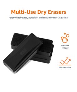 Alternative view of Amazon Basics White Board Eraser, Dry Erase Whiteboard Erasers for Office, Home and Classroom, Black, 4-Pack