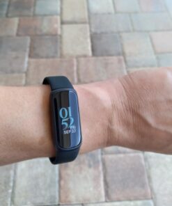 Fitbit Inspire 3 Health &-Fitness-Tracker with Stress Management, Workout Intensity, Sleep Tracking, 24/7 Heart Rate and more, Midnight Zen/Black One Size (S & L Bands Included) Black/Midnight Zen Tracker 31 61IkC6aGkyL