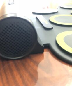 PAXCESS Electronic Drum Set, Roll Up Drum Practice Pad Midi Drum Kit with Headphone Jack Built-in Speaker Drum Pedals Drum Sticks 10 Hours Playtime,Great Holiday Birthday Gift for Kids green 37 61IlDgdzbGL