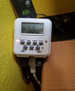 BN-LINK Digital Timer Outlet 24-Hour Programmable Digital Outlet Timer with 2 Independent Outlets 3-Prong Mini Indoor Easy Set Stackable Plug-in for Lights Lamps Fans Accurate 8A/1000W 1/3HP 3 prong 36 61Im5Cy6SjL