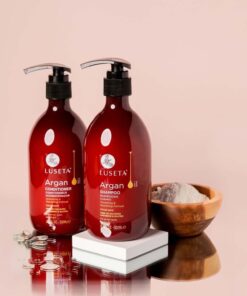 Luseta Argan Oil Sulfate Free Shampoo and Conditioner Set 2 x16.9Fl Oz Thickening for Hair Loss - Best for Damaged,Thin, Dry, Curly Hair - Smoothing & Nourishing 16.9 Fl Oz (Pack of 2) 19 61Ip5XCQteL