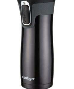 Contigo West Loop Stainless Steel Vacuum-Insulated Travel Mug with Spill-Proof Lid, Keeps Drinks Hot up to 5 Hours and Cold up to 12 Hours, 16oz Black 29 61IsHoNWRnL