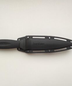 Kershaw Secret Agent (4007); Concealable Boot Knife with Strong Single Edge 4.4 Inch 8Cr13MoV Steel Blade; Arrives with Dual Carry Molded Sheath and Stealthy Non-Reflective Black Oxide Finish, 3 OZ 32 61IsNt1MBL