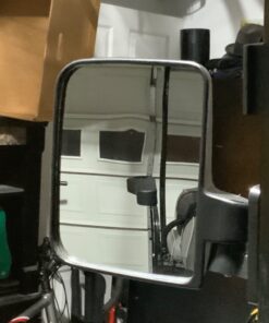 10L0L Golf Cart Mirror, No-drilling Side Rear View Mirror Fits EZGO Club Car Yamaha Golf Cart and Others Drilling Required Black 54 61ItAQxJAL