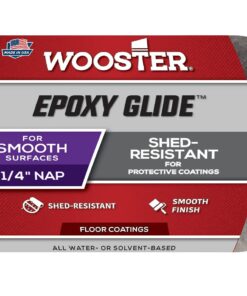 Wooster Brush R232-4 Epoxy Glide Roller Cover, 1/4-Inch Nap, 4-Inch