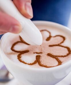 Spice Pen, Riipoo Electric Spice Pen, Art Pen for Coffee Cake and Other Food Art, DIY Creative Pattern Information with Cinnamon, Coffee Grounds, Cocoa Powder or Broken Sugar White 10 61Itqnch1GL