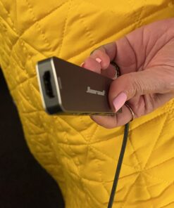 Hiearcool USB C Hub, USB C Multi-port Adapter for MacBook Pro, 7 in 1 USB C to HDMI Hub Dongle Compatible for USB C Laptops and Other Type C Devices (4K HDMI USB3.0 SD/TF Card Reader 100W PD) Space grey 47 61ItxBPm8bL