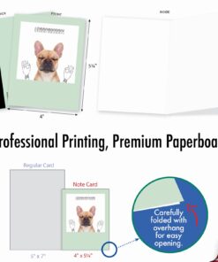 The Best Card Company - 10 Blank Dog Cards Assorted (4 x 5.12 Inch) - Adorable Boxed Animal Note Cards for All Occasions - Dogs & Doodles M6582OCB 10 61Iucs8A9eL