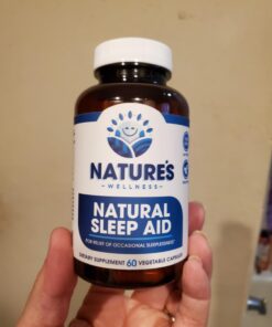 Premium Natural Sleep Aid for Adults - Effective Relief - Non Habit Forming - Wake Up Feeling Refreshed - Proprietary Blend with Melatonin, Tryptophan, Magnesium, Valerian, Chamomile & More - 60 Veg 25 61IvjNPDv L