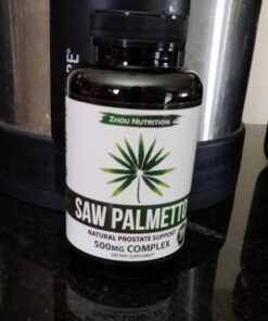 Zhou Nutrition Saw Palmetto Extract 500 mg, Prostate Health, Urinary Tract Support, DHT Blocker for Men and Women Hair Growth, Non-GMO, 100 Capsules (Packaging may vary) 26 61J1tK44oL