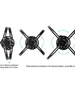 QualGear PRB-717-Blk Ceiling Mount Projector Accessory,Black Mount Black Mount 33 61J3ZsHRLhL
