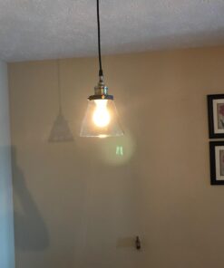 Globe Jackson 1-Light Pendant, Antique Brass, Bronze Accent, Glass Shade,64750 57 61J5gSERllL