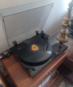 Fluance RT80 Classic High Fidelity Vinyl Turntable Record Player with Audio Technica AT91 Cartridge, Belt Drive, Built-in Preamp, Adjustable Counterweight, Solid Wood Plinth - Piano Black 33 61J7AUsOcL