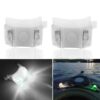 Botepon 2Pcs Boat Kayak Battery Navigation Lights Safety Lights Boat Bow Lights Stern Lights Bike Lights Pet Lights Night Running Lights with 3 Modes Lithium battery White