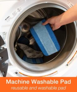 Bona Premium Microfiber Floor Mop for Dry and Wet Floor Cleaning - Includes Microfiber Cleaning Pad and Microfiber Dusting Pad - Dual Zone Cleaning Design for Faster Cleanup Standard 34 61JA TWqmFL