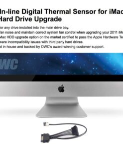OWC in-Line Digital Thermal Sensor HDD Upgrade Cable for iMac 2011, (OWCDIDIMACHDD11) Small (Cable Only) Black 19 61JBBVyn8cL