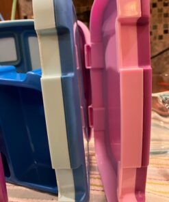 Bentgo® Kids Bento-Style 5-Compartment Lunch Box - Ideal Portion Sizes for Ages 3 to 7 - Leak-Proof, Drop-Proof, Dishwasher Safe, BPA-Free, & Made with Food-Safe Materials (Blue) Blue 29 61JBkWL93vL