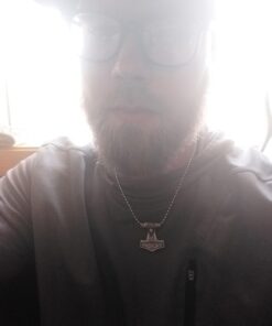 SINLEO Men's Stainless Steel Viking Norse Odin Thors Mjolnir Hammer Pendant Necklace 24inch Ball Chain Large 18 61JID5PkoL