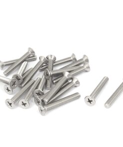 uxcell A15101300ux0215 M5x32mm Male Thread Cross Flat Head Countersunk Bolts Screws 20pcs