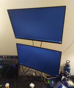 WALI TV Wall Mount Articulating LCD Monitor Full Motion 15 inch Extension Arm Tilt Swivel for Most 13 to 32 inch LED TV Flat Panel Screen with Mounting Holes up to 100x100mm (1330LM), Black 43 61JIjjDjJIL