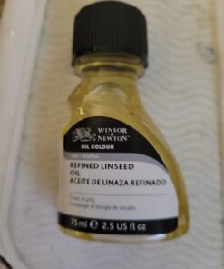 Winsor & Newton Refined Linseed Oil, 75ml (2.5oz) Bottle 2.5-oz Bottle 33 61JJYyNzPxL 1