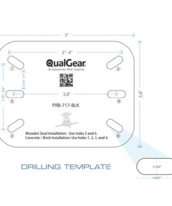 QualGear PRB-717-Blk Ceiling Mount Projector Accessory,Black Mount Black Mount 34 61JK4Qms6iL