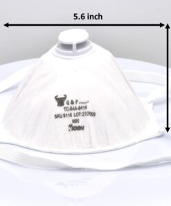 9116 Particulate Respirator Dust Mask with Valve, Two-Strap Cup Style Design, Lightweight with Cushioning Nose Foam, NIOSH Approved 10 Masks With Valve 10 Masks 16 61JKDt5hCL
