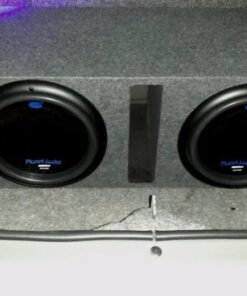 Planet Audio AC12D 12 Inch 3600 Watt 4 Ohm Dual Voice Coil Car Audio Subwoofer Pair with QPower Dual 12 Inch Vented Ported Subwoofer Sub Box Enclosure 20 61JKuC9et9L